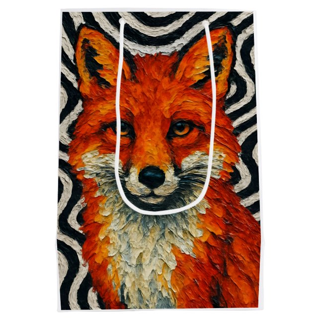 Sac Cadeau Moyen A beautiful red fox (Dos)