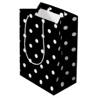 À petits pois noir et blanc classique
