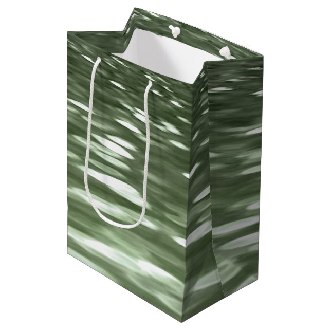 Sac Cadeau Moyen Abstract #3: Olive green blur (Devant Angle)