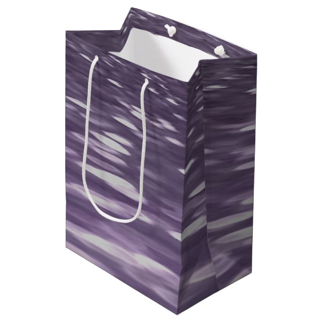 Sac Cadeau Moyen Abstrait #1 : Ultra Violet Shimmer (Devant Angle)