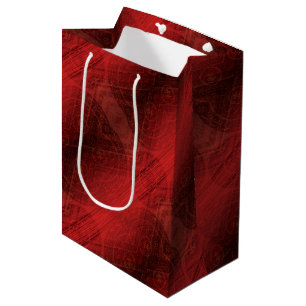 Sac Cadeau Moyen Acceptation Médaillons de méditation rouge