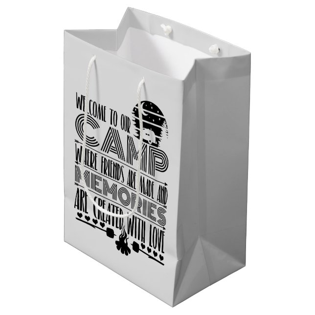 Sac Cadeau Moyen accueil chaleureux pour la fête de camping  (Devant Angle)