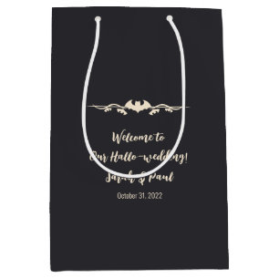 Sac Cadeau Moyen Accueil Mariage Halloween simple