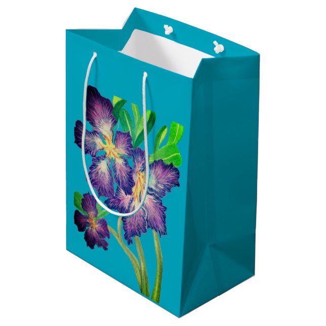 Sac Cadeau Moyen Adénium pourpre (Dos Angle)