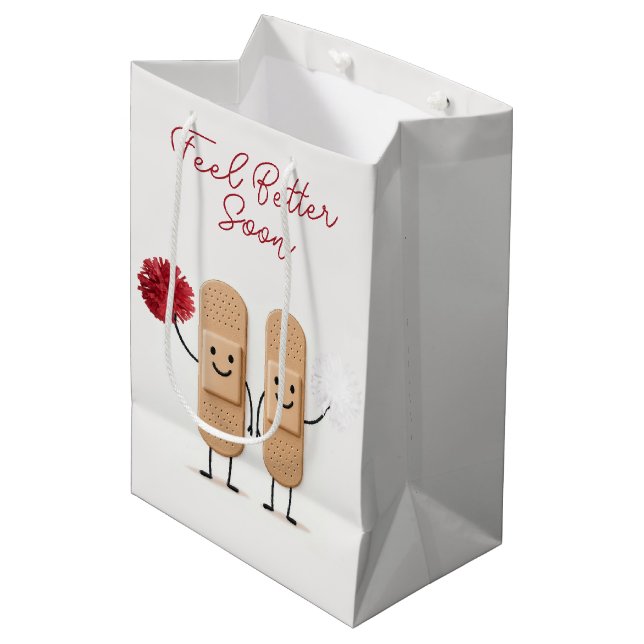 Sac Cadeau Moyen Adhesive Bandage Cheerleaders On White (Devant Angle)