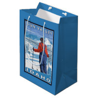 Admirer de skieur - Sun Valley, Idaho