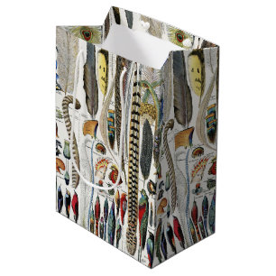 Sac Cadeau Moyen Adolphe Millot Dark Academia Vintage Plume d'Oisea