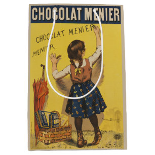 Sac Cadeau Moyen Affiche vintage Chocolat Menier française Art Boui
