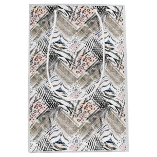 Sac Cadeau Moyen africain, combo, peau, tigre, Jaguar, tacheté,