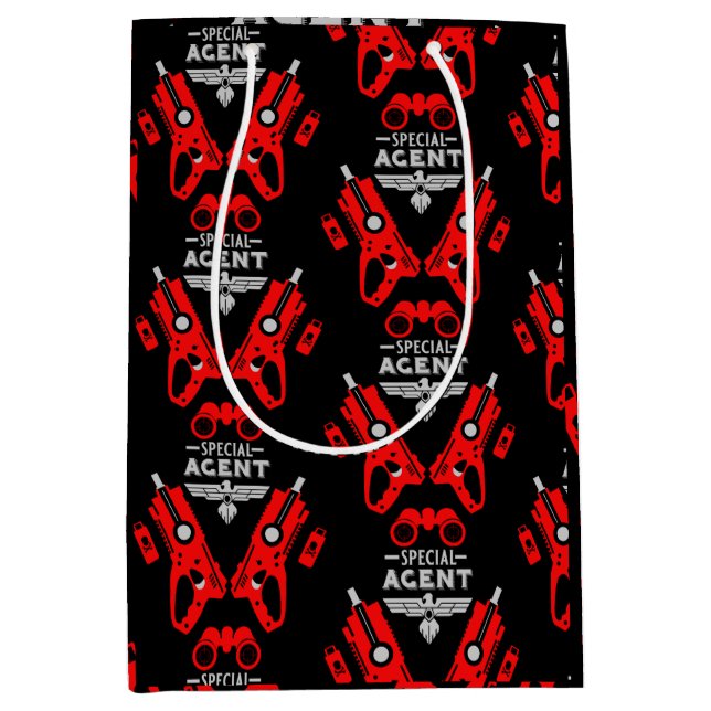 Sac Cadeau Moyen Agent spécial (Devant)
