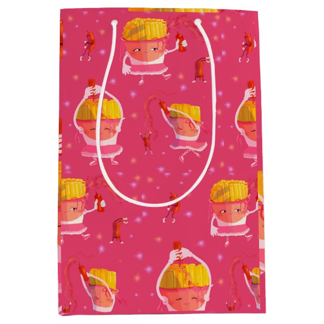 Sac Cadeau Moyen Aimez le ketchup (Devant)
