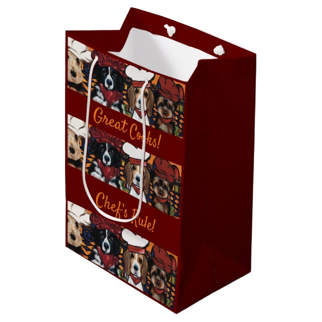 Sac Cadeau Moyen Airedale Terrier (Devant Angle)