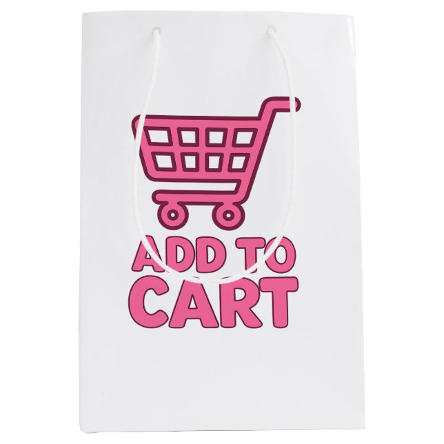 Sac Cadeau Moyen Ajouter au panier – Conception de panier d'achat r (Devant)