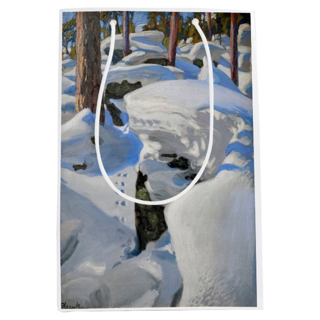 Sac Cadeau Moyen Akseli Gallen-Kallela - Le repaire du Lynx (Devant)