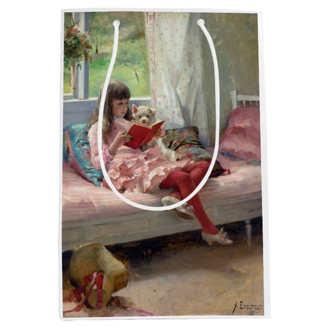 Sac Cadeau Moyen Albert Edelfeel - Les bons amis (Devant)