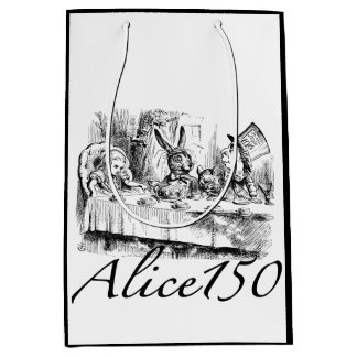 Sac Cadeau Moyen Alice150 Alice dans anniversaire du pays des