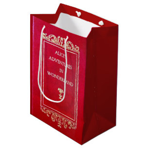 Sac Cadeau Moyen Alice dans le livre du pays des merveilles