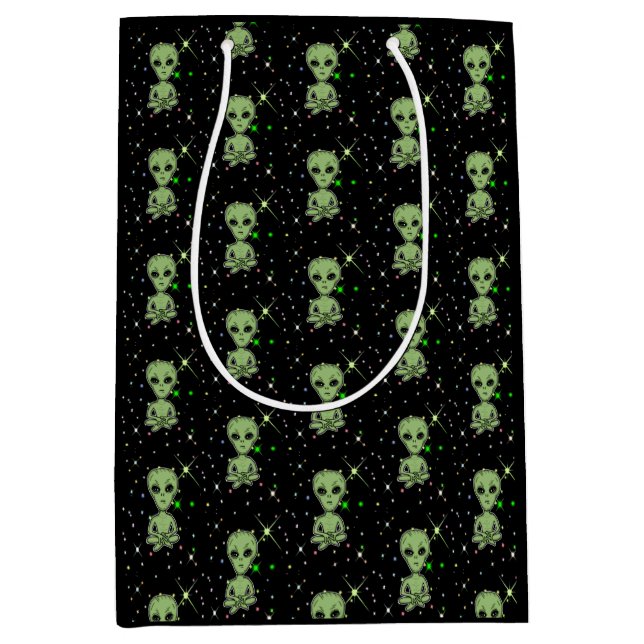 Sac Cadeau Moyen Aliens, OVNI, Ufologie (Devant)