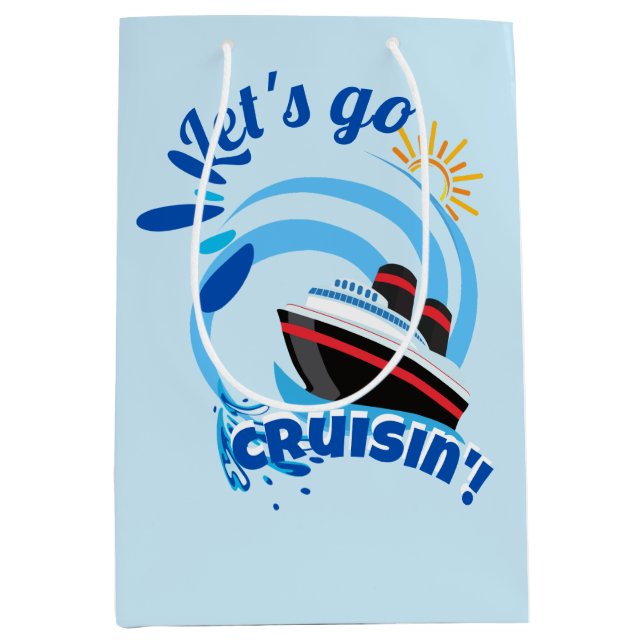Sac Cadeau Moyen Allons à Cruisin' (Devant)