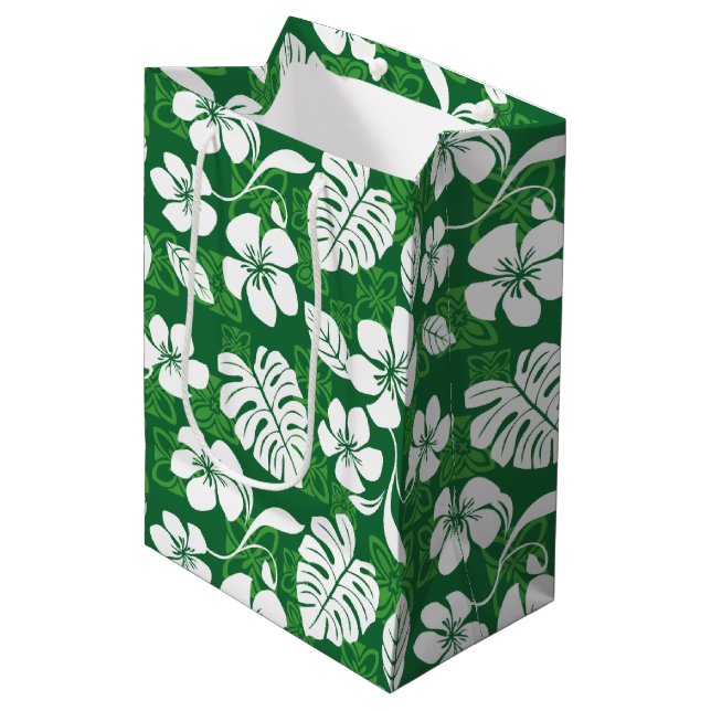 SAC CADEAU MOYEN ALOHA VENDREDI (VERT) (Devant Angle)