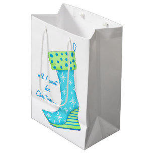Sac Cadeau Moyen Amant tout de chaussure de turquoise je veux le