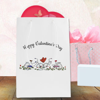 Sac Cadeau Moyen Amateurs de vélo Valentine