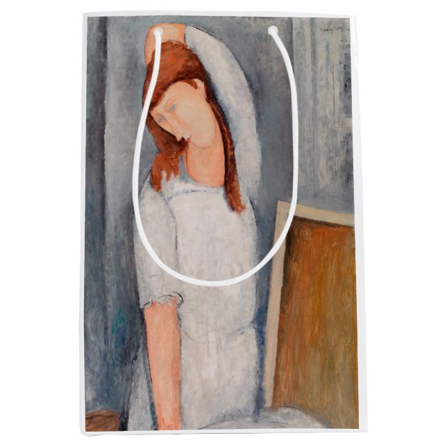 Sac Cadeau Moyen Amedeo Modigliani - Portrait Jeanne Hebuterne #1 (Devant)