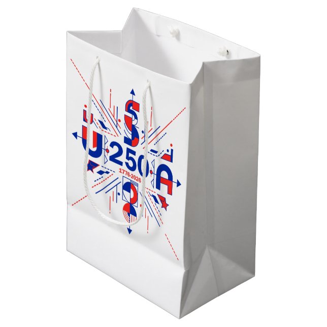 Sac Cadeau Moyen America’s 250th anniversary (Devant Angle)