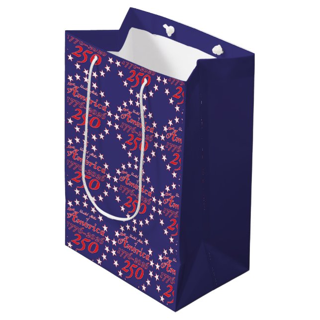 Sac Cadeau Moyen Amérique 250 (Devant Angle)