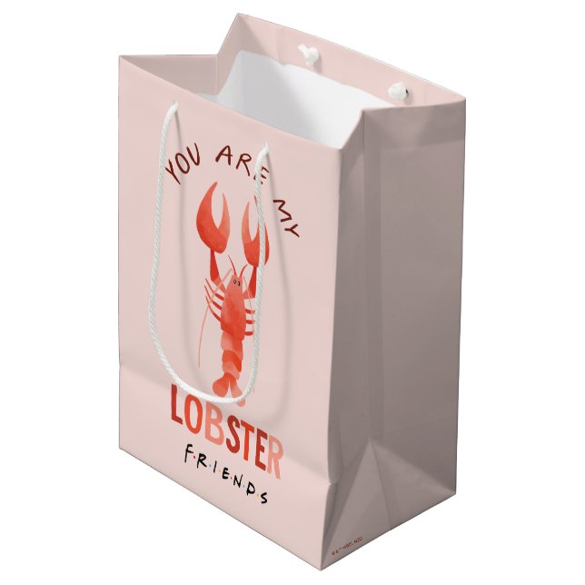 Sac Cadeau Moyen AMIS™ | Vous êtes mon homard aquarelle graphique (Devant Angle)