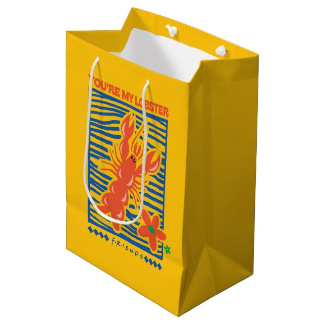 Sac Cadeau Moyen AMIS™ | Vous êtes mon homard vibrant graphique (Devant Angle)