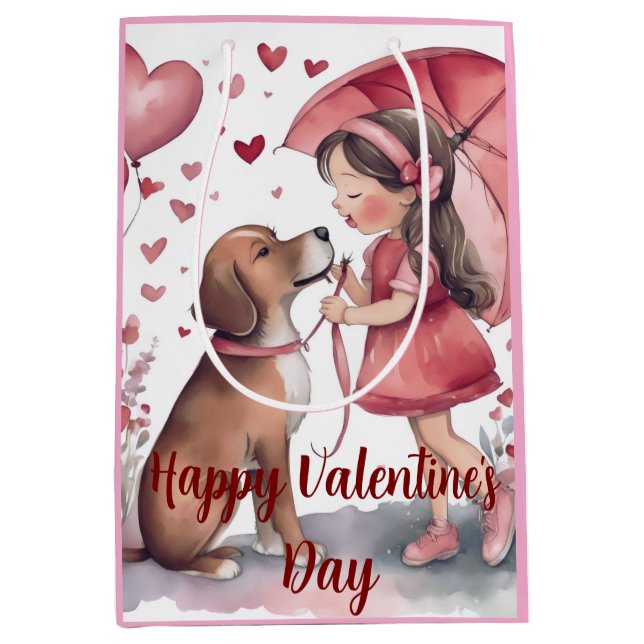 Sac Cadeau Moyen Amour Endurant (Devant)