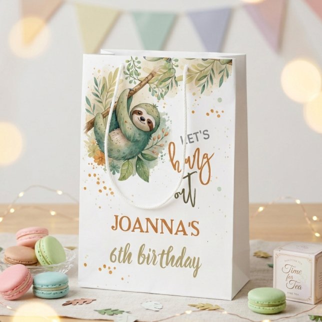 Sac Cadeau Moyen Amusons-nous, enfants paresseux, anniversaire (Créateur téléchargé)