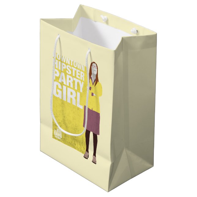 Sac Cadeau Moyen Amy | Downtown Hipster Party Girl (Devant Angle)