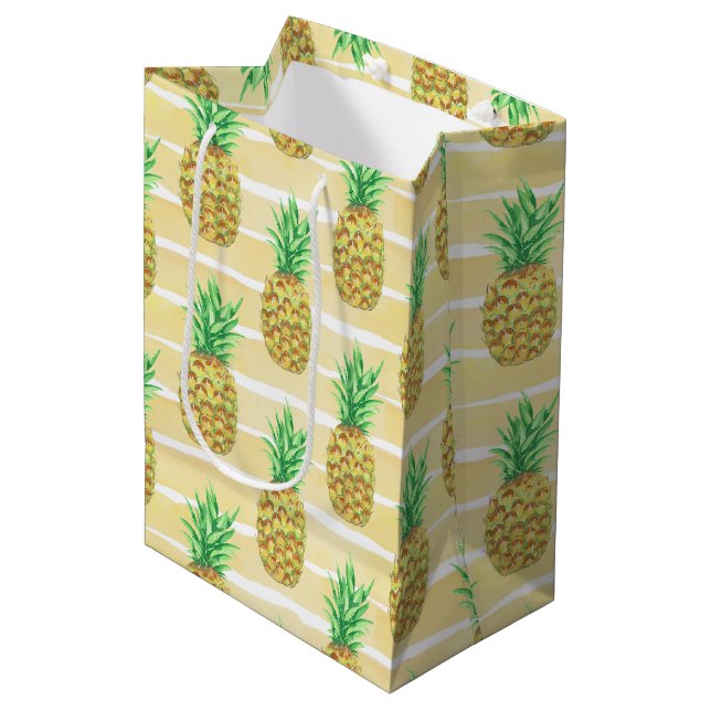 Sac Cadeau Moyen Ananas (Devant Angle)