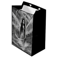 Ange foncé art noir et blanc de Goth de Luna de La