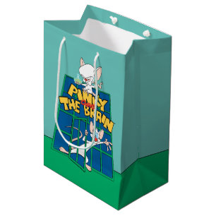Sac Cadeau Moyen Animaniacs Pinky et le graphique de la cage céré