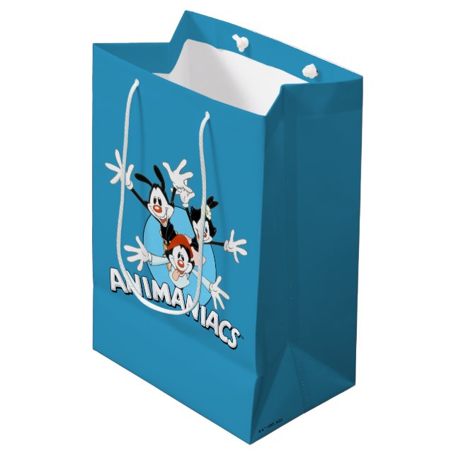 Sac Cadeau Moyen Animaniacs | Warner Siblings Armoiries grand graph (Devant Angle)