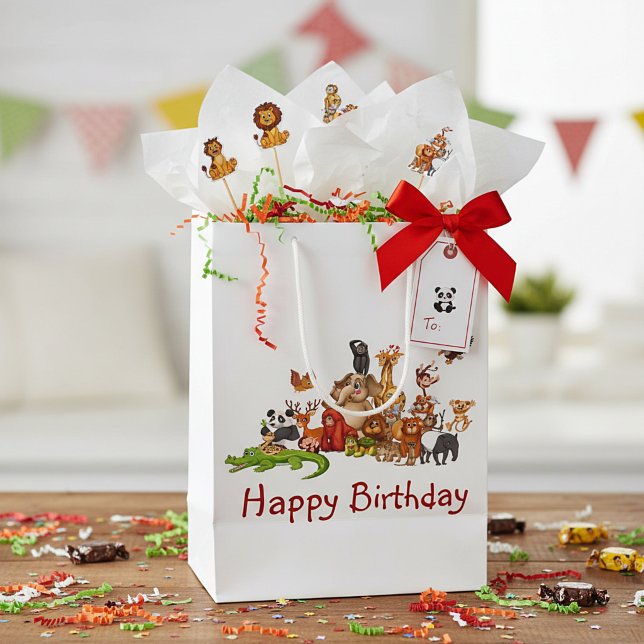 Sac Cadeau Moyen Animaux mignons (Créateur téléchargé)