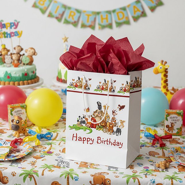 Sac Cadeau Moyen Animaux mignons (Créateur téléchargé)