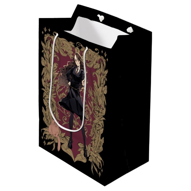 Sac Cadeau Moyen Anime Hermione Granger Cadre Orné (Devant Angle)