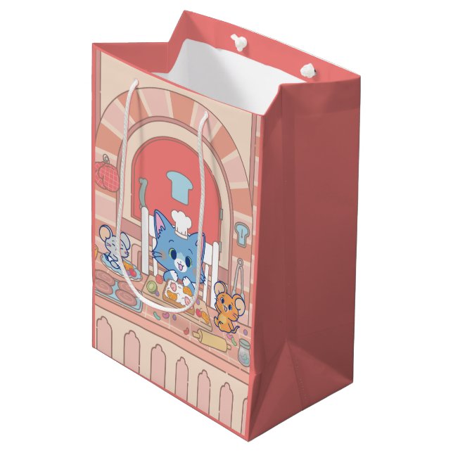 Sac Cadeau Moyen Anime Tom, Jerry et la Boulangerie de Tuffy (Devant Angle)