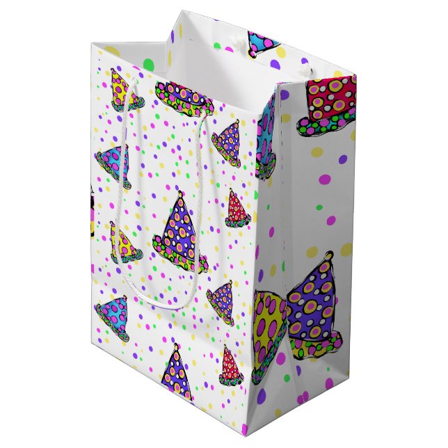 Sac Cadeau Moyen Anniversaire        (Devant Angle)