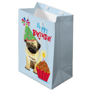 Sac Cadeau Moyen Anniversaire Carlin Cupcake Moyen Cadeau