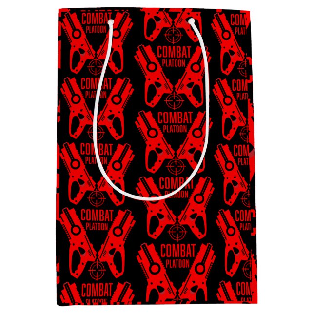 Sac Cadeau Moyen Anniversaire de la bataille de Dart Gun (Devant)