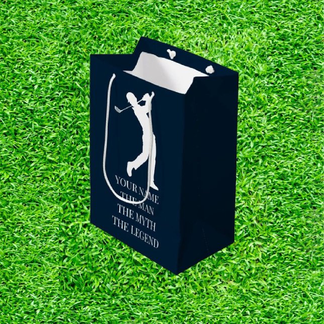 Sac Cadeau Moyen Anniversaire de papa inoubliable avec (Tee off in style—gifts that score!)