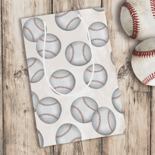 Sac Cadeau Moyen Anniversaire Vintage Whimsical Baseball All Star P