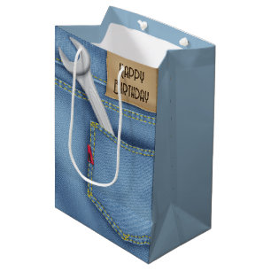 Sac Cadeau Moyen Anniversaire Wrench à Jean Pocket