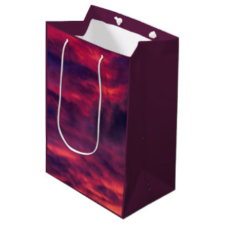 Sac Cadeau Moyen août rouge