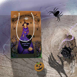 Sac Cadeau Moyen Appel à toutes les sorcières Halloween Anniversair